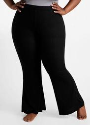 Cozy Lounge Ribbed Flare Pants