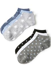 Stars & Dots Ankle Socks 6-Pack