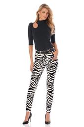Slim Ankle Zebra Jean