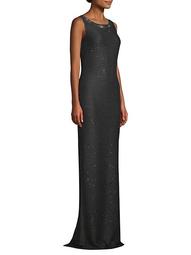 Shimmer Sequin Knit Gown