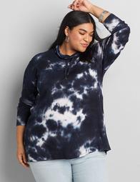 Softest Touch Tie-Dye Funnel-Neck Tunic 