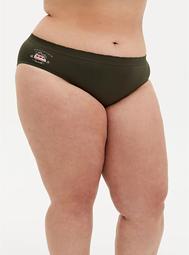 Adventure Awaits Olive Green Seamless Hipster Panty