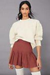 Eula Pintucked Mini Skirt