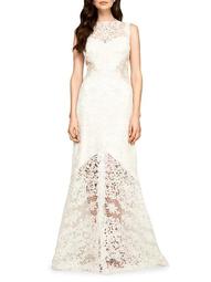 Sleeveless Lace Gown