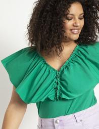Exaggerated Ruffle Top