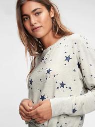 Supersoft Terry Popover Print PJ Top