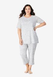 Marled Capri Pajama Set