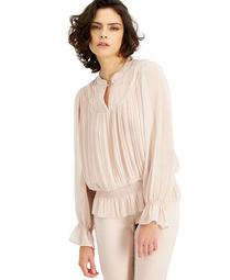 Plus Size Peplum Peasant Blouse, Created for Macy's