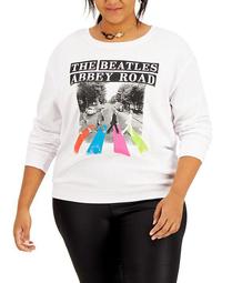 Trendy Plus Size The Beatles-Graphic Sweatshirt