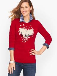 Embellished Heart Sweater