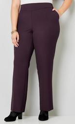 Luxe Cool Hand Tummy Control Pant Wine - petite