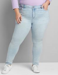 Straight Fit High-Rise Skinny Jean -Light Wash 