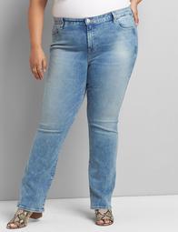 Straight Fit High-Rise Straight Jean - Light Wash