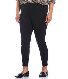 Plus Size Laura Double Knit Pull-On Leggings