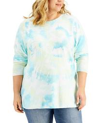 INC Plus Size Tie-Dyed Sweatshirt, Created for Macy's