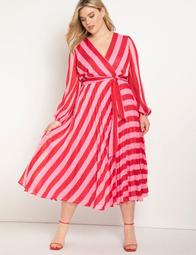 Wrap Dress with Full Sleeves