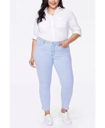 Women's Plus Size Alina Skinny Ankle Jeans with Side Slits