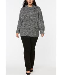 Women's Plus Size Chunky Turtleneck Sweater