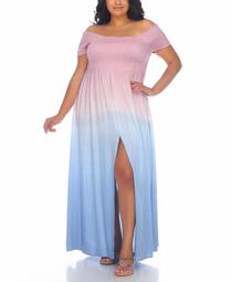 Plus Size Off-The-Shoulder Cover-Up Dress