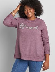 Blessed Graphic Fleece Sweatshirt