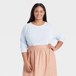 Women's Long Sleeve Linen T-Shirt - A New Day™
