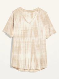 Luxe Tie-Dyed Plus-Size Tunic Tee