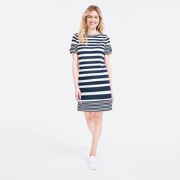 SUSTAINABLY CRAFTED SPLIT-NECK POLO DRESS