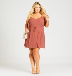 Sweetly Tied Dress - copper
