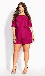 Mysterious Playsuit - magenta
