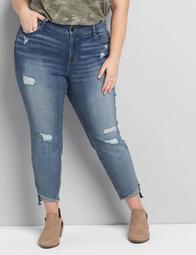 Curvy Fit High-Rise Skinny Jean - Ripped Medium Wash
