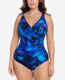Plus Size Nuage Bleu Oceanus One-Piece Swimsuit