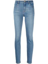 high-rise skinny-fit jeans
