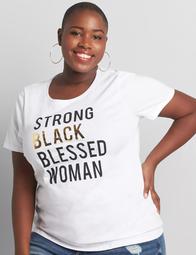 Strong Black Blessed Woman Graphic Tee