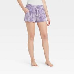 Women's Tie-Dye Beautifully Soft Pajama Shorts - Stars Above™ Purple