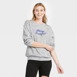 Women's Always Grateful Graphic Sweatshirt - Gray