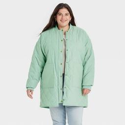 Women's Quilted Jacket - Universal Thread™ Green