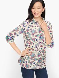 Classic Cotton Shirt - Blossom Paisley
