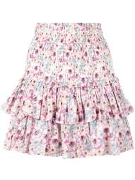 Naomi floral ruffle skirt