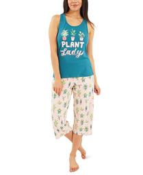 Plant Lady Capri Pajamas Set