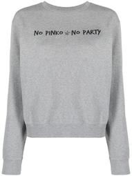 No Pinko No Party print sweatshirt