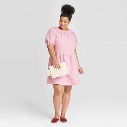 Women's Plus Size Short Sleeve Smocked Gauze Dress - Universal Thread™