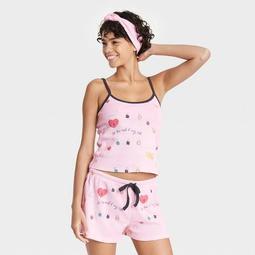 Women's To All The Boys 3 Locket Pajama Set - Pink