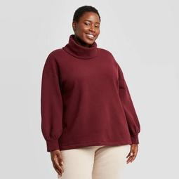Women's Plus Size Leisure Tunic Sweatshirt - Ava & Viv™