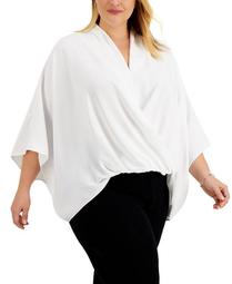 Plus Size Dolman-Sleeve Top, Created for Macy's