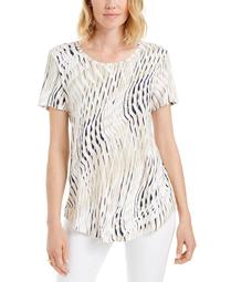 Plus Size Printed Short-Sleeve T-Shirt, Created for Macy's