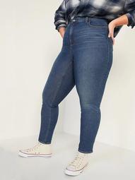 Extra High-Waisted Secret-Slim Pocket Rockstar 360° Stretch Super Skinny Plus-Sized Jeans