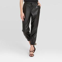 Women's High-Rise Plaid Ankle Length Pull-On Pants - A New Day™