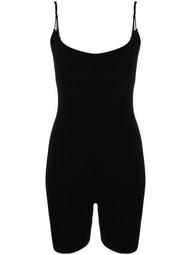 U-neck fitted playsuit