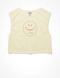 Tailgate Women's Smiley Graphic Muscle Tank Top