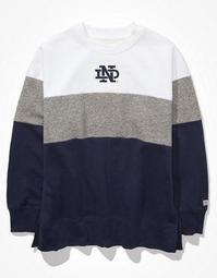 Tailgate Women's Notre Dame Colorblock Sweatshirt